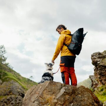 hiking with a pet