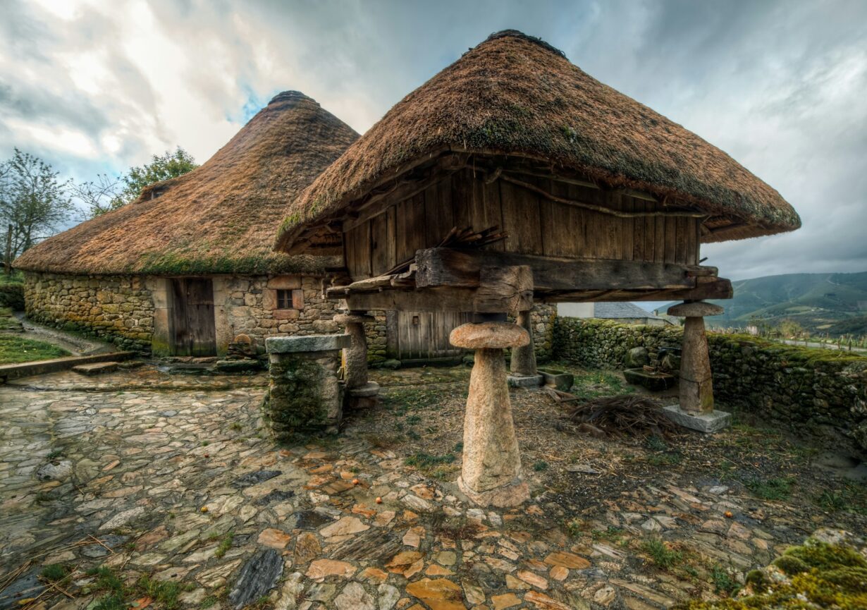 The mythical Pallozas de Piornedo Millenary stone and thatched roof constructions